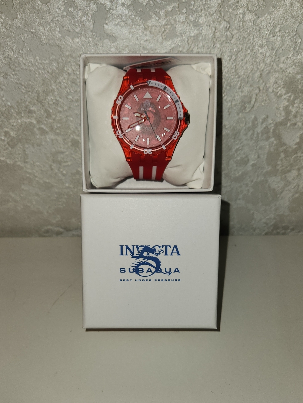 Invicta Red Transparent Sport Watch